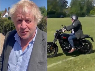 Boris Johnson rides India-made BSA Bantam, Anand Mahindra calls it ‘Anglo-Indian’ moment