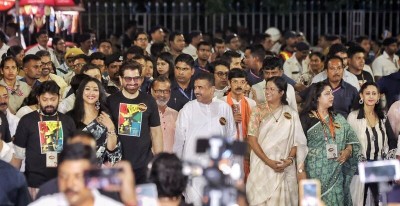 In Images: Suvendu Adhikari joins Tollywood stars to celebrate Uttam Kumar’s birth centenary in Kolkata