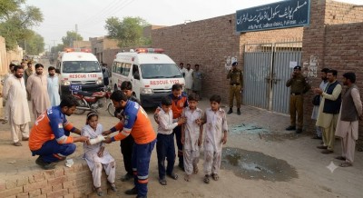 Pakistan: 14 school children, including nine girls, suffer burn injuries after bottles containing an acidic chemical explode
