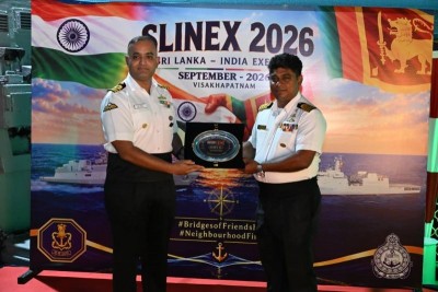 India-Sri Lanka Naval Exercise Begins: INS Kavaratti, INS Jyoti Join SLINEX-26