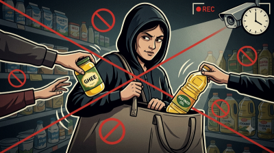 ‘Fourth time stealing’: Woman caught with ghee, oil at Noida mall; video goes viral