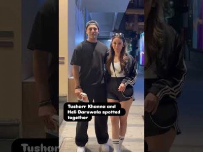 tusharrkhanna & helidaruwala spotted together celebrity celebritynews