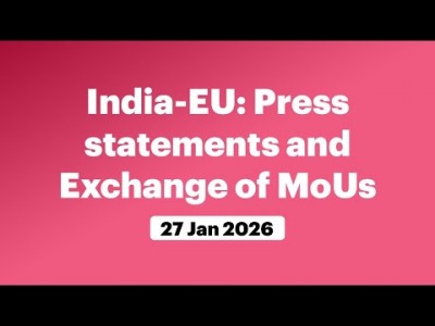 Announcement of India-EU trade deal