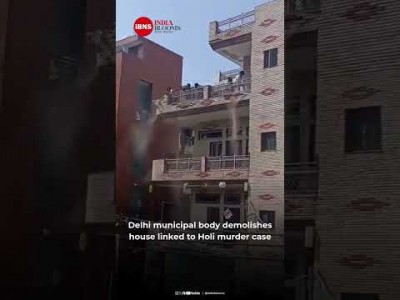 Delhi civic body demolishes house linked to Holi murder case