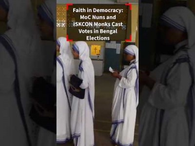 Faith in Democracy: MoC Nuns and ISKCON Monks Cast Votes in Bengal Elections