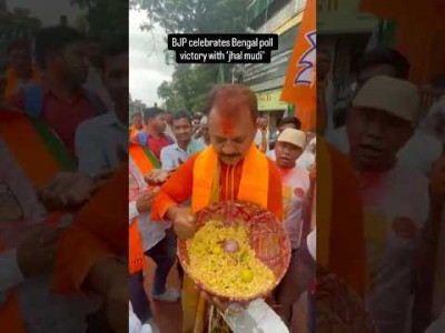 BJP celebrates Bengal victory in Kolkata