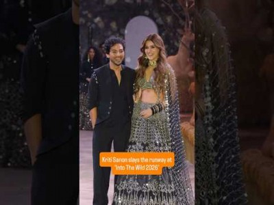 Kriti Sanon walks the runway as showstopper for couturier Abhinav Mishra