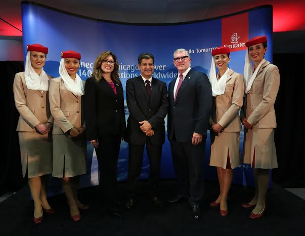 Emirates touches down in Chicago, begins daily flight