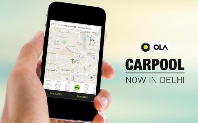 Ola enables private â€˜CarPoolâ€™ on its app in Delhi-NCR