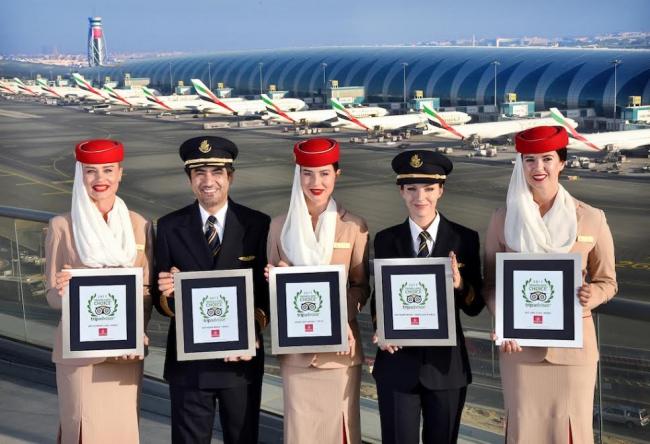 Emirates named 'Best Airline' in TripAdvisor Travelers' Choice Awards for Airlines 2017