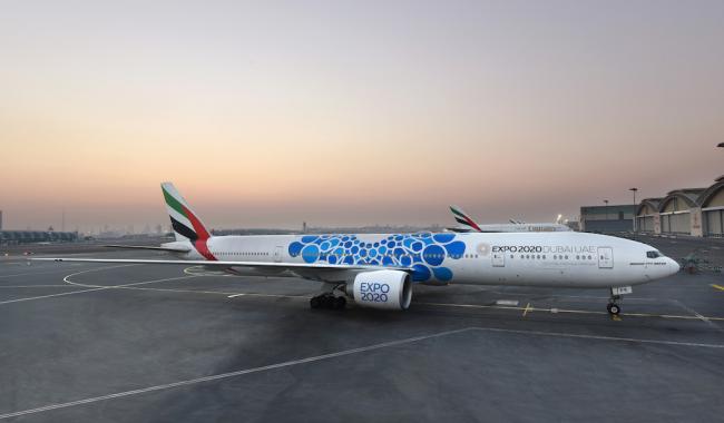 Emirates unveils aircraft with new Expo 2020 Dubai livery