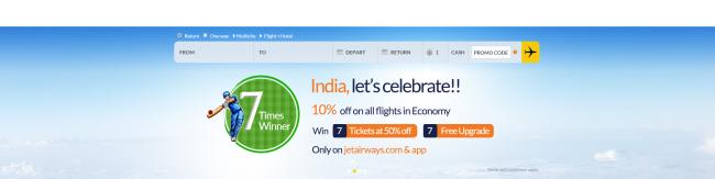 Jet Airways launches new offers to celebrate India's Asia Cup win in Dubai