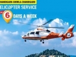 Chandigarh-Shimla helicopter service now flying six days a week