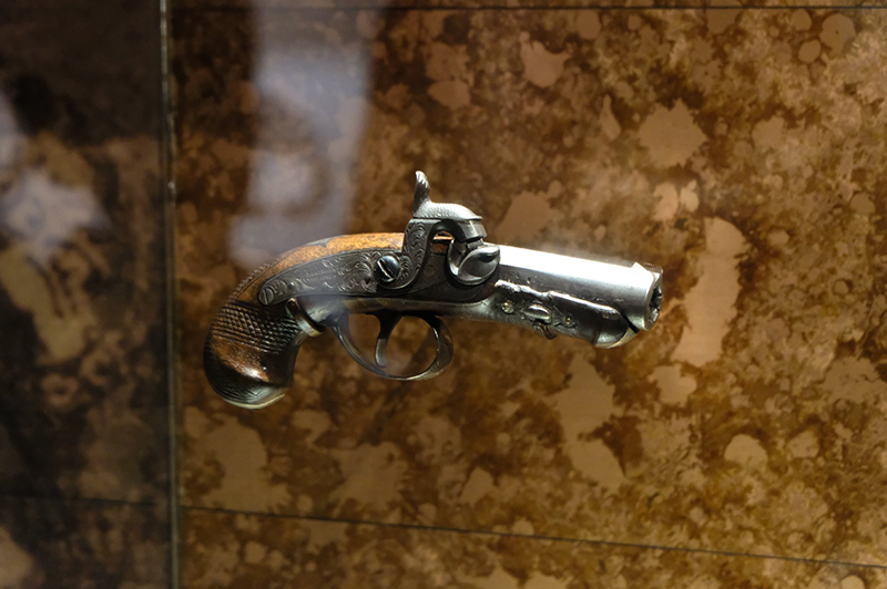 The pistol with which Lincoln was killed. Photo credit: Ford