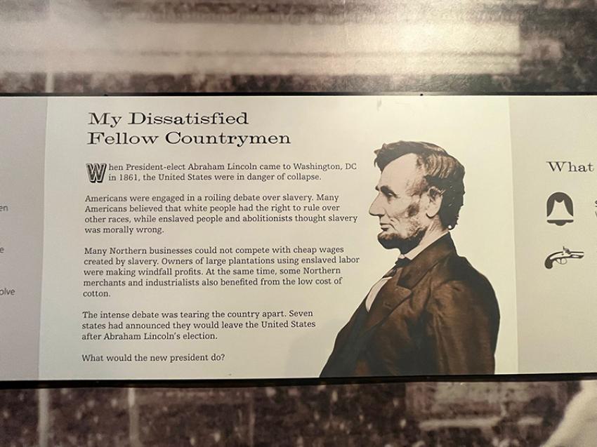 An exhibit on Lincoln