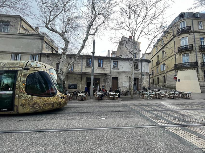 Montpellier is easy to commute by trams. Image by Sujoy Dhar.