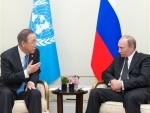 Ban highlights crises in Ukraine & Syria at meeting with Putin