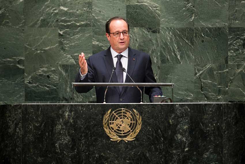 At UN Assembly, France's President confirms militants' beheading of French hostage