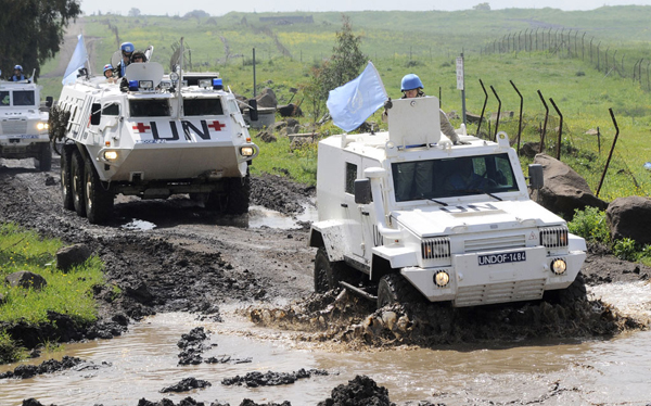 Detained peacekeepers in the Golan safe and in good health: UN