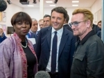 UNWFP chief and U2's Bono urge to address hunger needs of people fleeing conflict