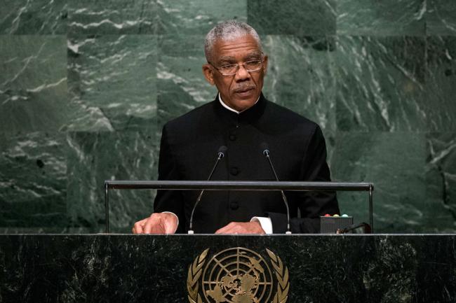 President of Guyana urges UN to protect small States from foreign aggression