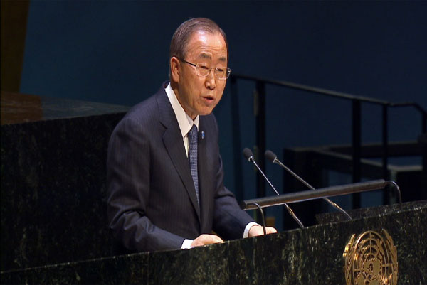 '2015 can and must be time for global action,' Ban declares, briefing UN Assembly on year's priorities