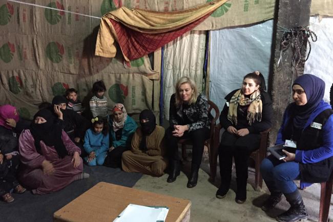 UN envoy for Lebanon visits refugee camps