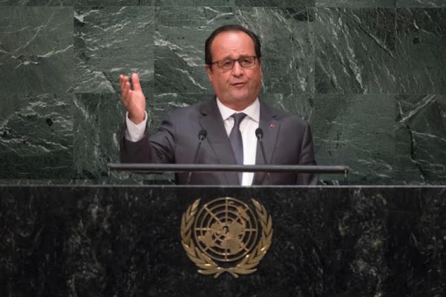 Syria: Hollande pledges to work towards political solution but not with Syrian leader