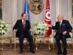 In Tunisia, Ban welcomes country's democratic progress