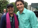  Canada PM Justin Trudeau walks with Indian filmmaker Sridhar Rangayan at Montreal pride parade