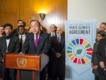 On historic day for climate action, Ban urges sustained momentum for better, safer future