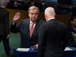 Taking oath of office, AntÃ³nio Guterres pledges to work for peace, development and a reformed United Nations