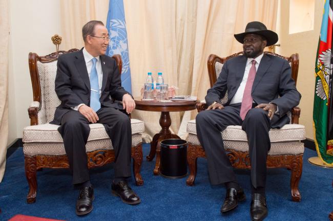 â€˜Put peace above politics,â€™ Ban tells leaders of South Sudan