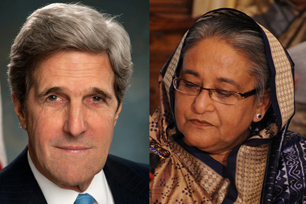 US Secretary of State John Kerry visits Bangladesh, meets Sheikh Hasina