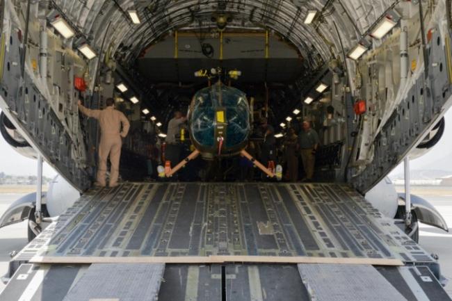 US delivers four new light attack copters to Afghanistan