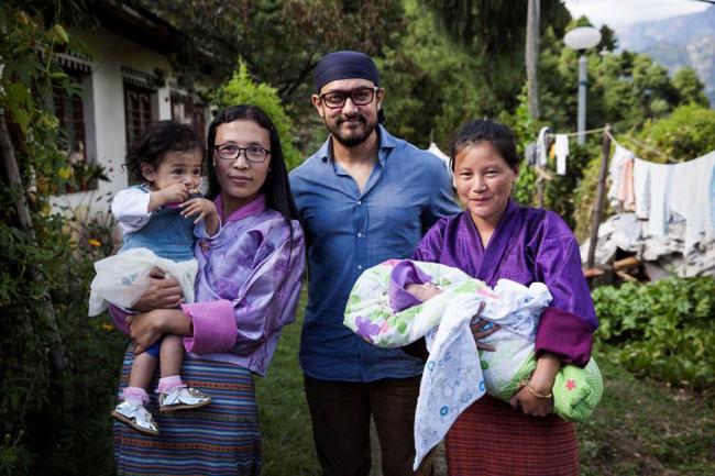 In Bhutan, UNICEF Regional Goodwill Ambassador Aamir Khan spotlights battle against malnutrition