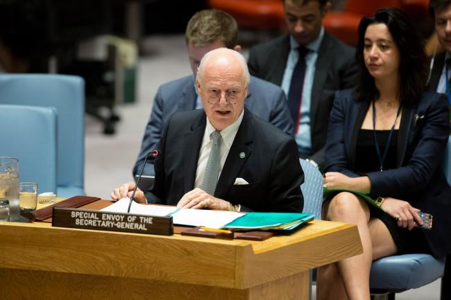  At Security Council, UN envoy appeals for Russia and US cooperation to pull Syria 'away from the brink'