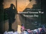 US President Trump thanks veterans on National Vietnam War Veterans Day