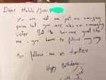 Malala Yousafzai's brother writes letter to wish on birthday, sister shares on Twitter