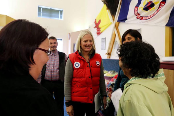 Catherine McKenna studies Inuit culture, climate change during her visit to Inuit-led National Park