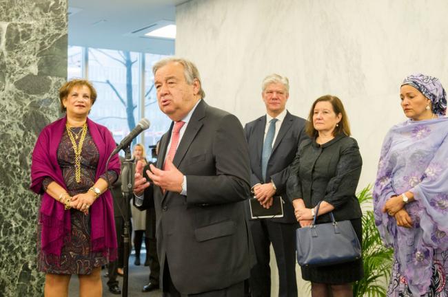 Secretary-General AntÃ³nio Guterres cites multilateralism, teamwork as critical to achieving UN goals