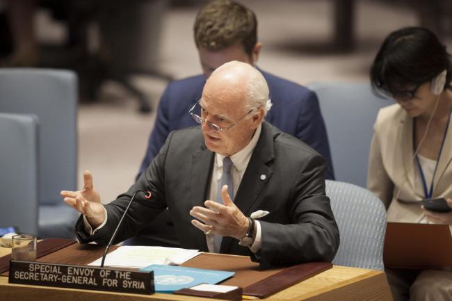 Syrian parties should join next round of Geneva talks â€˜without preconditionsâ€™ â€“ UN envoy