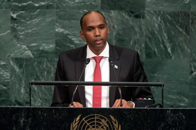  Mitigating climate change impacts vital for sustainable future, Somali leader urges UN Assembly 
