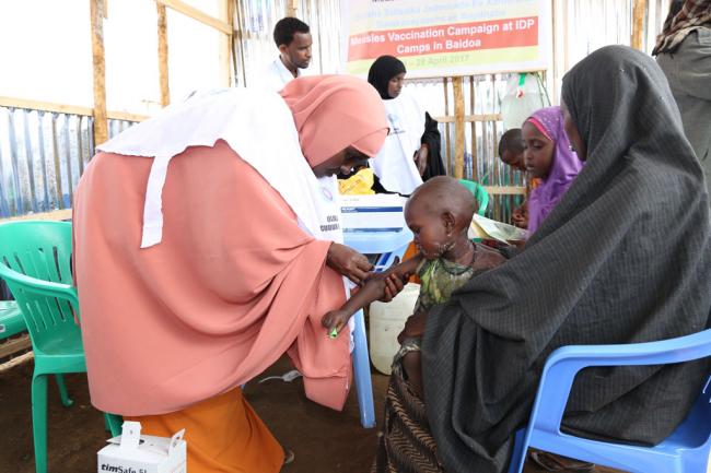 Somalia: UN launches lifesaving vaccination campaign for children facing measles threat