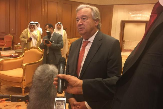 In Kuwait, UN chief Guterres lauds country's humanitarian leadership, regional diplomacy