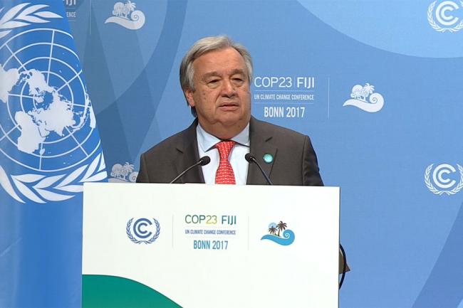 Bonn: UN chief urges more ambition, leadership and partnerships on climate action