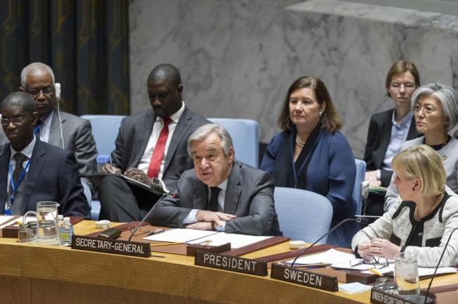 At Security Council, UN chief Guterres makes case for new efforts to build and sustain peace