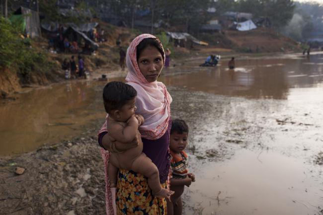 UN, partners building roads to reach Rohingya refugees camped in muddy, flood-prone terrain