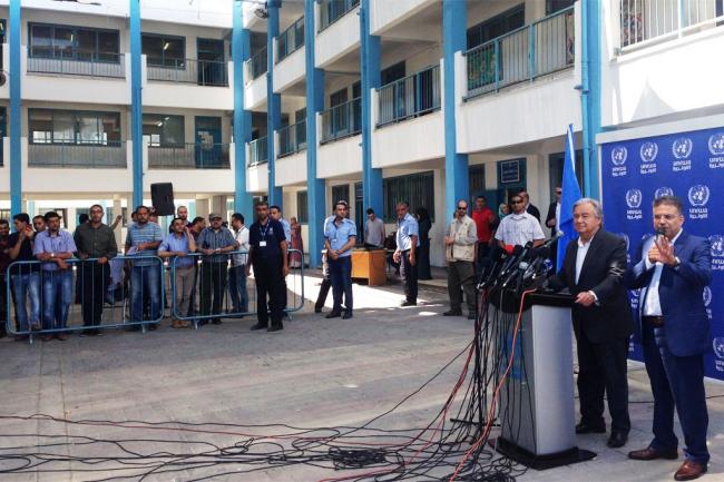In the Gaza Strip, UN chief appeals for Palestinian unity; reveals dream of two-state solution
