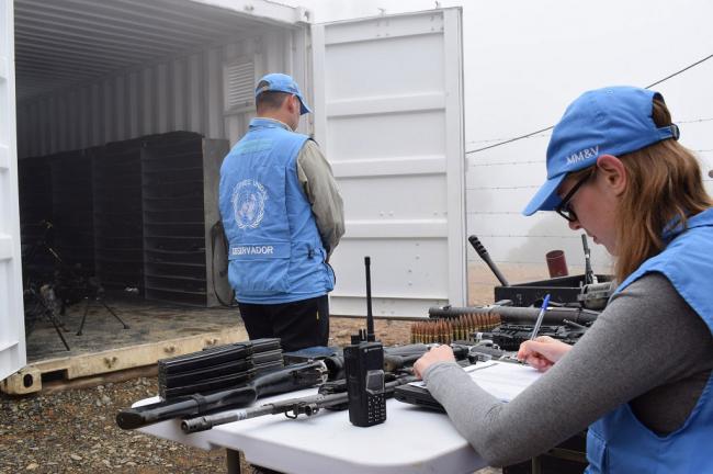 Colombia: UN mission collects nearly all remaining weapons from FARC-EP